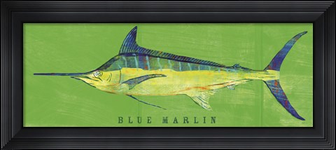 Framed Blue Marlin Print