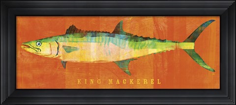 Framed King Mackerel Print