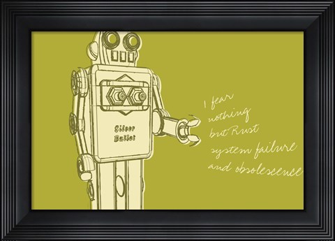 Framed Lunastrella Robot No. 1 Print