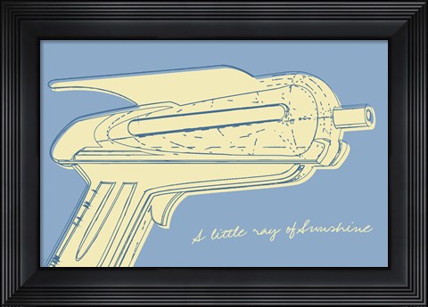 Framed Lunastrella Raygun No. 2 Print