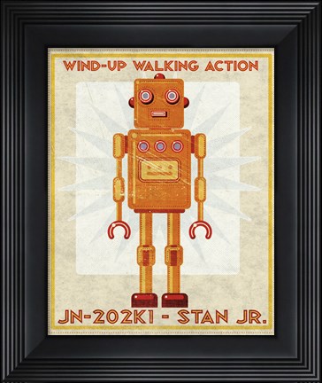 Framed Stan Jr. Box Art Robot Print