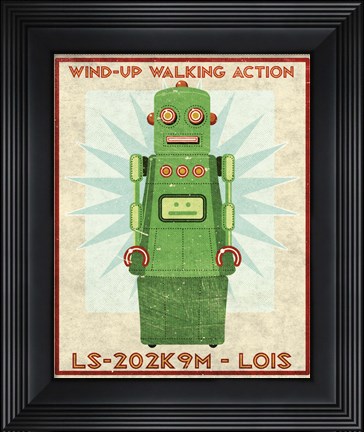 Framed Lois Box Art Robot Print