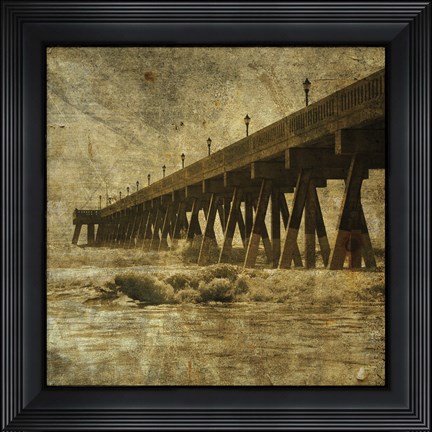 Framed Ocean Pier No. 2 Print