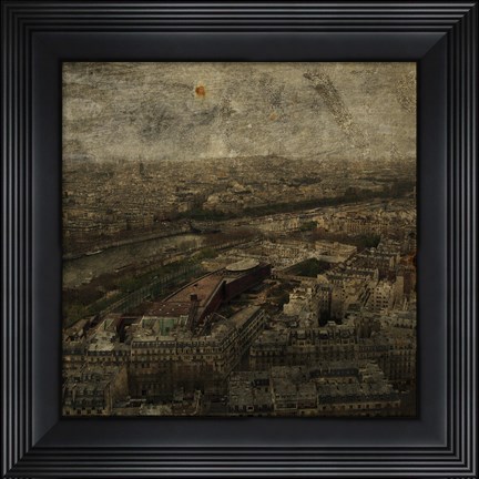 Framed Paris Skyline I Print