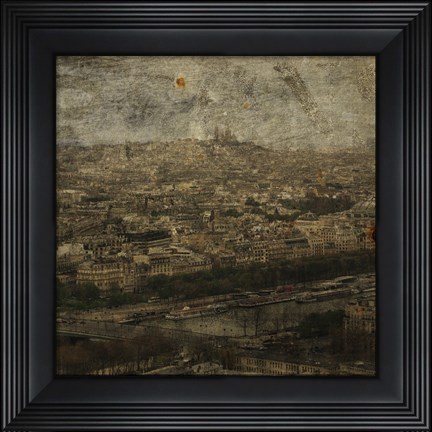 Framed Paris Skyline II Print