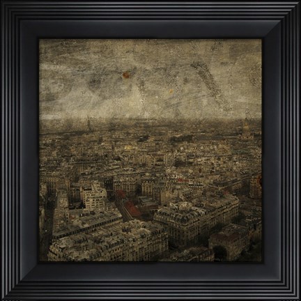 Framed Paris Skyline IV Print