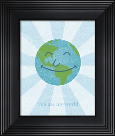 Framed World II Print