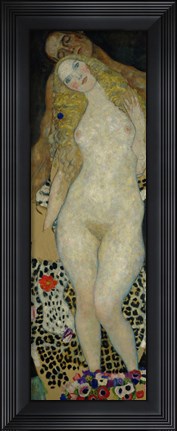 Framed Adam And Eve, 1917 Print