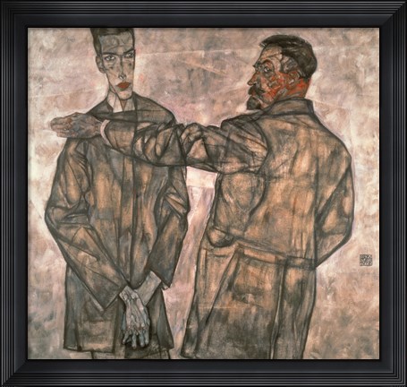 Framed Double Portrait Of Otto And Heinrich Benesch, 1913 Print