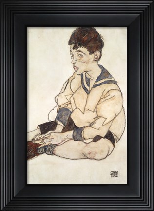 Framed Portrait Of Paul Erdmann In A Sailor Suit Print