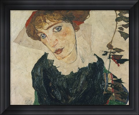 Framed Portrait Of Wally, 1912 Print