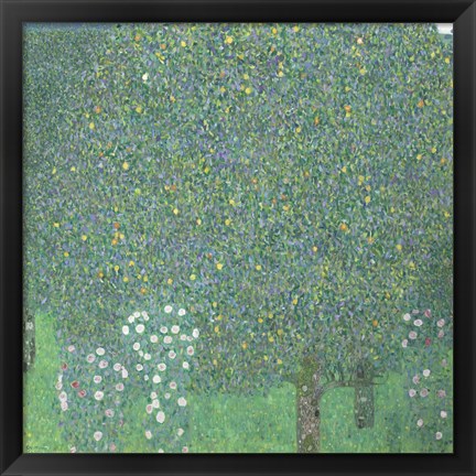Framed Roses Under The Trees,  c. 1905 Print