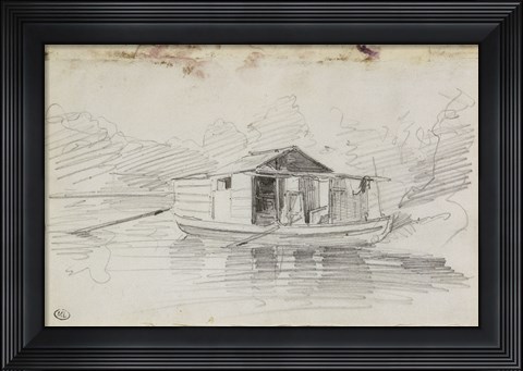 Framed Houseboat Print