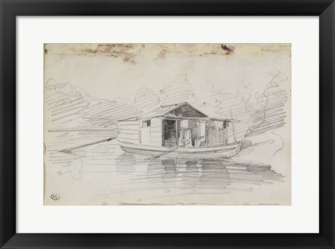 Framed Houseboat Print