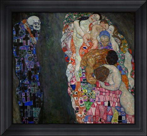 Framed Life And Death (Tod Und Leben) Print