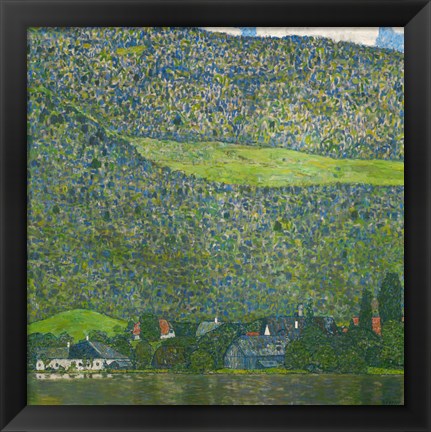 Framed Litzlberg on Lake Attersee, Austria. 1915 Print