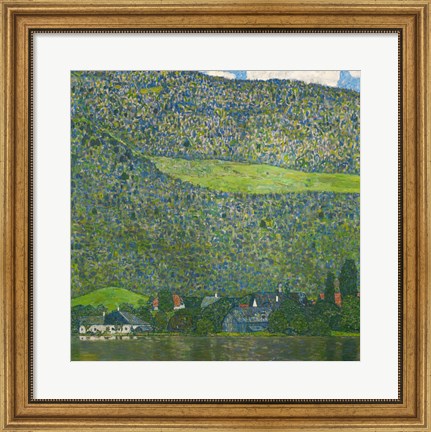 Framed Litzlberg on Lake Attersee, Austria. 1915 Print