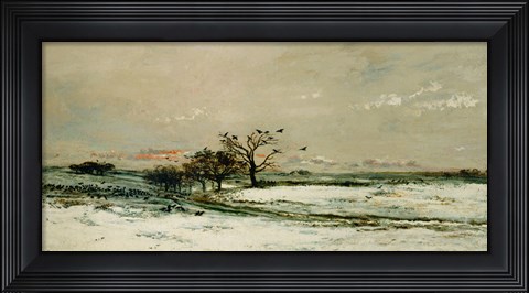Framed Winter, 1873 Print