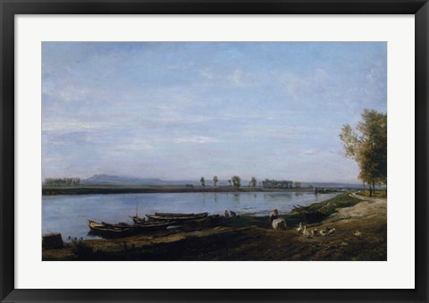 Framed Seine At Bezons, c. 1851 Print