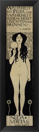 Framed Nuda Veritas (Naked Truth), 1898 Print