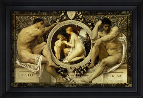 Framed Idyll, 1884 Print
