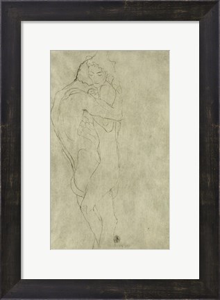 Framed Lovers, 1908 Print