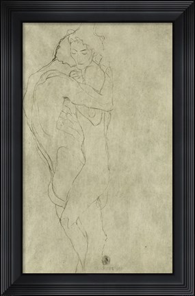 Framed Lovers, 1908 Print