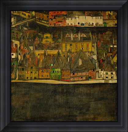 Framed Die Kleine Stadt (II), 1912-1913 Print