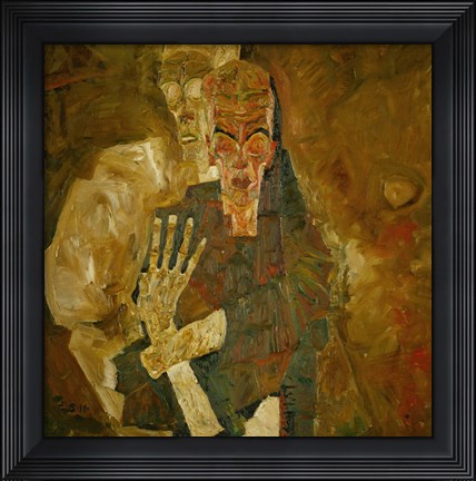 Framed Death And Mann, 1911 Print