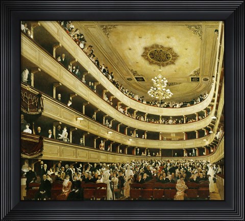 Framed Auditorium In The &quot;&quot;Altes Burgtheater&quot;&quot;, 1888 Print