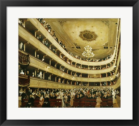 Framed Auditorium In The &quot;&quot;Altes Burgtheater&quot;&quot;, 1888 Print