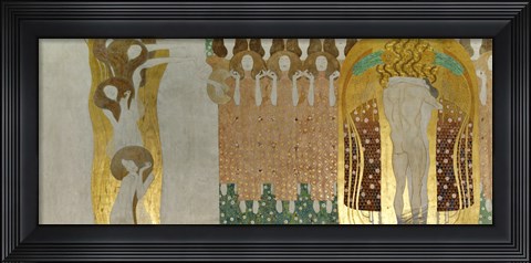 Framed Detail from the &quot;&quot;Beethoven Frieze&quot;&quot; I Print