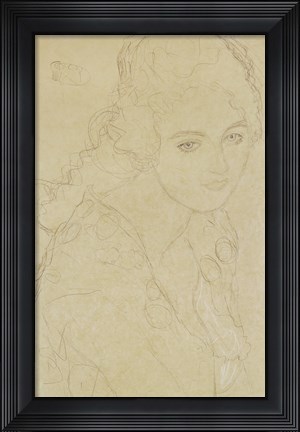Framed Study For The Painting &quot;&quot;Portrait Ria Munk III&quot;&quot;, 1917-1918 Print