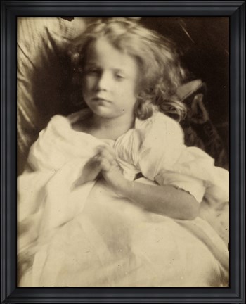 Framed Little Girl Playing Print
