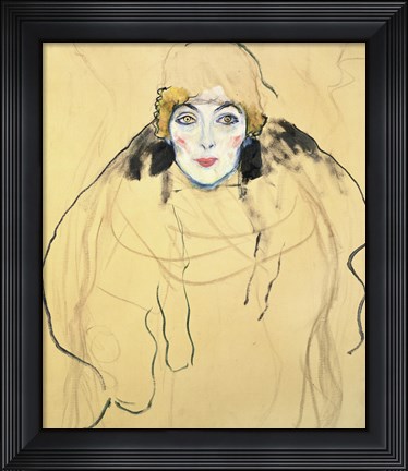 Framed Female Head, 1917-1918 Print