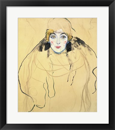 Framed Female Head, 1917-1918 Print