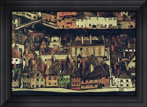 Framed Small City III, 1913 Print