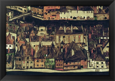 Framed Small City III, 1913 Print