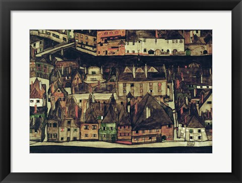 Framed Small City III, 1913 Print