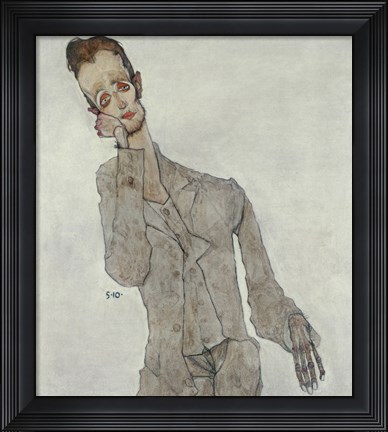 Framed Portrait Of Painter Karl Zakovsek, 1910 Print