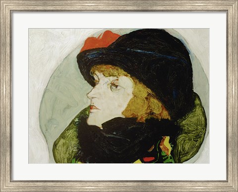 Framed Portrait Of Ida Roessler, 1912 Print