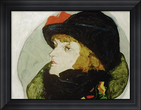 Framed Portrait Of Ida Roessler, 1912 Print