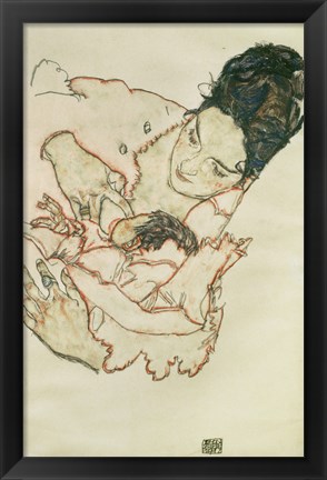 Framed Nursing Mother (Stephanie Gruenwald), 1917 Print