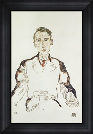 Framed Portrait of Dr. Heinrich Rieger, 1917 Print