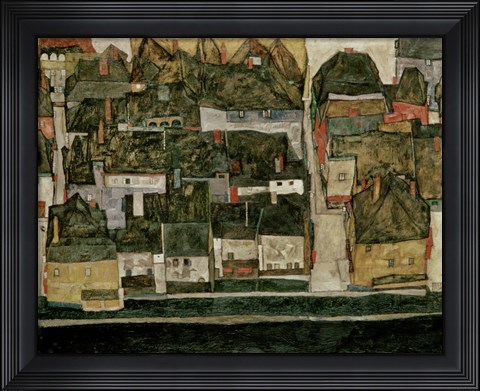 Framed Small City IV  (Krumau On The Moldau), 1914 Print