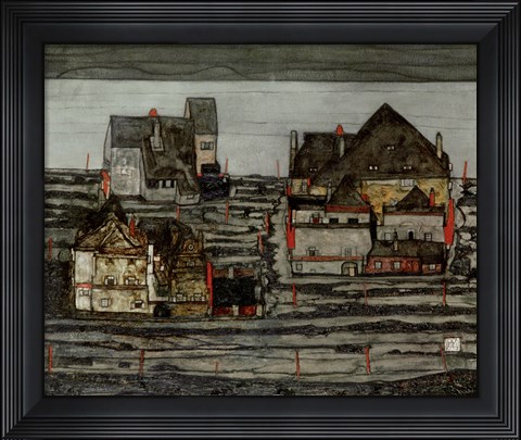 Framed Suburb I, 1914 Print