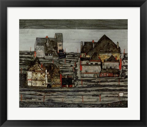 Framed Suburb I, 1914 Print