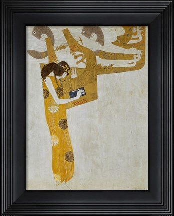 Framed Beethoven Frieze, Allegory of &quot;&quot;Poetry&quot;&quot; Print