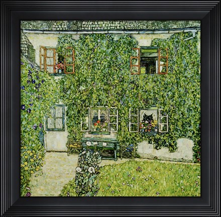 Framed Forsthaus In Weissenbach Am Attersee - Forestry House In Weissenbach On Attersee-Lake, 1912 Print
