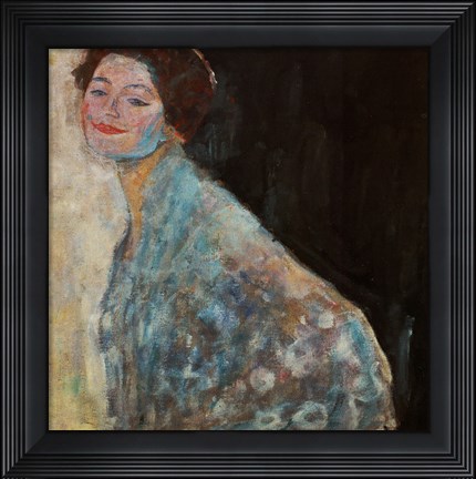 Framed Damenbildnis In Weiss - Portrait Of A Lady In White, 1917-1918 Print
